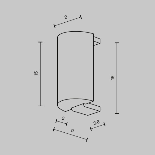 Комплектующие для трековой системы Technical TRA154EC-BS