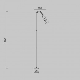 Ландшафтный светильник  Maytoni Outdoor Barb O531FL-L3B3K1