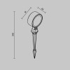 Ландшафтный светильник  Maytoni Outdoor Core O495FL-L18B3K