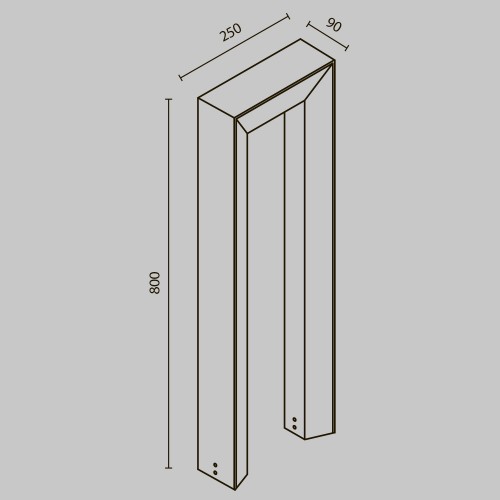 Ландшафтный светильник  Maytoni Outdoor Frama O469FL-L12GF3K