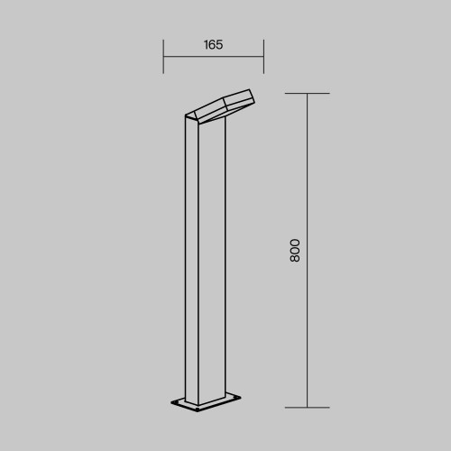 Ландшафтный светильник  Maytoni Outdoor Paso O595FL-L12B3K