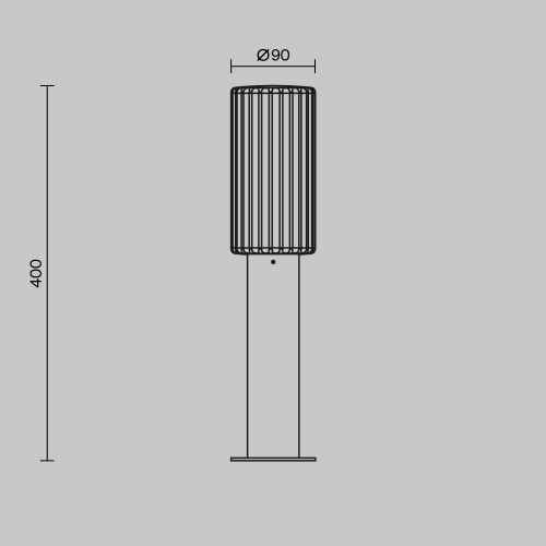 Ландшафтный светильник  Maytoni Outdoor Rib O502FL-01B