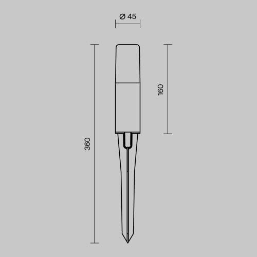 Ландшафтный светильник  Maytoni Outdoor Talpa O416FL-L3B3K