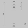 Напольный светильник (торшер) Maytoni Double Moon MOD478FL-L15B3K