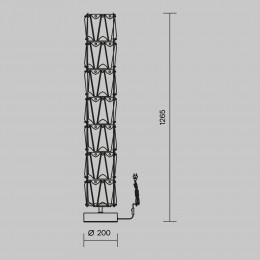 Напольный светильник (торшер) Maytoni Puntes MOD043FL-08CH