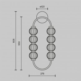 Настенный светильник (бра) Maytoni Amulet MOD555WL-L11G3K