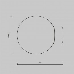 Настенный светильник (бра) Maytoni Basic form MOD321WL-01G1