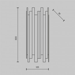 Настенный светильник (бра) Maytoni Coliseo MOD136WL-01BS