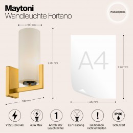 Настенный светильник (бра) Maytoni Fortano MOD089WL-01BS