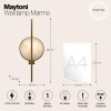 Настенный светильник (бра) Maytoni Marmo MOD099WL-01G