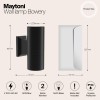 Настенный светильник (бра)  Maytoni Outdoor Bowery O574WL-02B