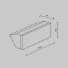 Настенный светильник (бра)  Maytoni Outdoor Brick O436WL-L20GF3K