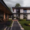 Настенный светильник (бра)  Maytoni Outdoor Sleek O477WL-L4GF3K