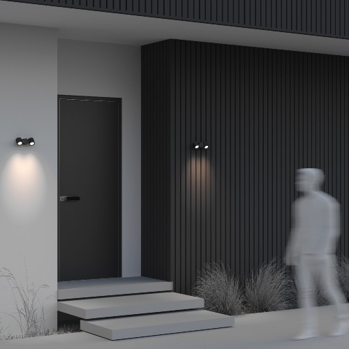 Настенный светильник (бра)  Maytoni Outdoor Wall Street O010WL-02B
