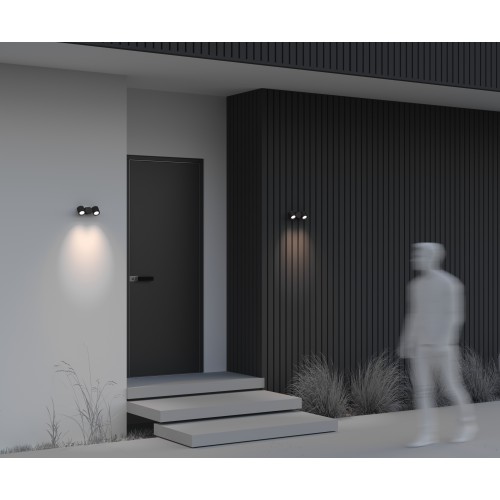 Настенный светильник (бра)  Maytoni Outdoor Wall Street O010WL-02B