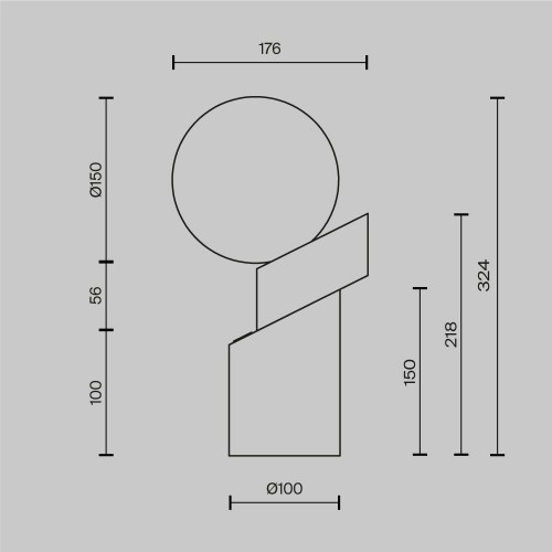 Настольный светильник Maytoni Divario MOD468TL-L3B3K
