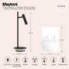 Настольный светильник Maytoni Estudo Z010TL-L8B3K