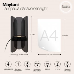 Настольный светильник Maytoni Insight MOD416TL-L6BR3K
