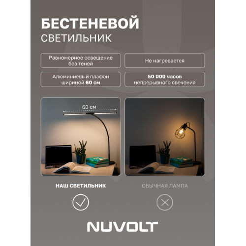 Настольный светильник NUVOLT LTBL-003B