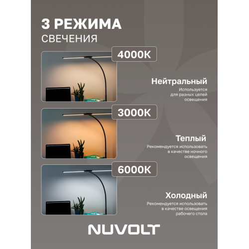 Настольный светильник NUVOLT LTBL-003B
