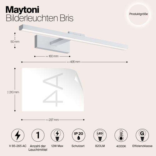 Подсветка Maytoni Bris MIR008WL-L12W4K