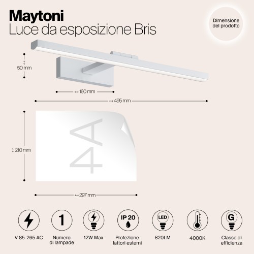Подсветка Maytoni Bris MIR008WL-L12W4K
