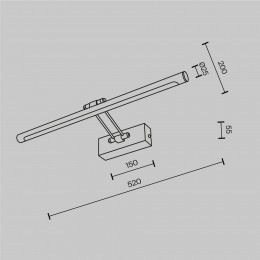 Подсветка Maytoni Dazzle MIR267WL-L12CH3K