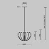 Подвесной светильник Maytoni Cambio MOD398PL-01BR