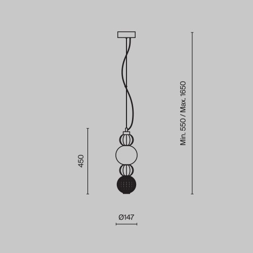 Подвесной светильник Maytoni Collar P069PL-L17G3K