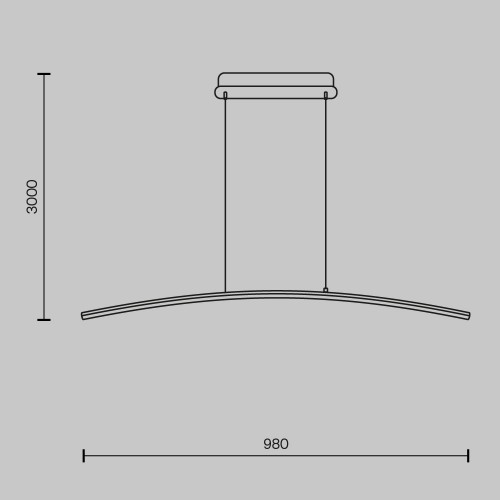 Подвесной светильник Maytoni Curve MOD243PL-L18BK