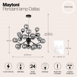 Подвесной светильник Maytoni Dallas MOD545PL-24B