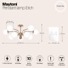 Подвесной светильник Maytoni Erich MOD221PL-10G