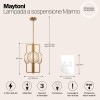 Подвесной светильник Maytoni Marmo MOD099PL-03G