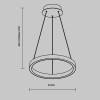 Подвесной светильник Maytoni Rim MOD058PL-L22BK