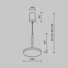 Подвесной светильник Technical P076PL-L12W4K-BS