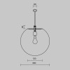 Подвесной светильник  Maytoni Outdoor Erda O594PL-01W