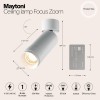 Потолочный светильник Technical C055CL-L12W3K-Z-W