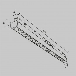 Трековый светильник Technical TR031-4-24W3K-M-DS-B