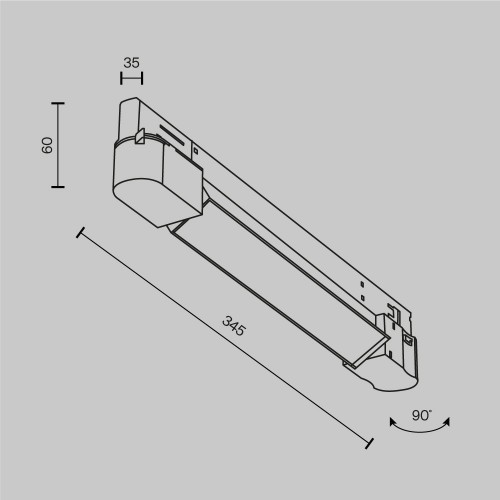 Трековый светильник Technical TR196-3-10W2.7K-W(N)