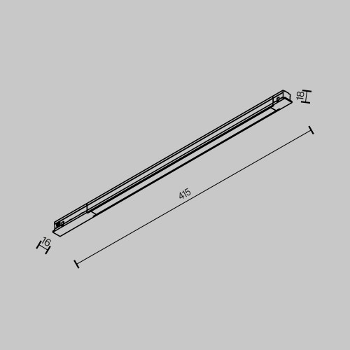Трековый светильник Technical TR231-2-10W3K-B