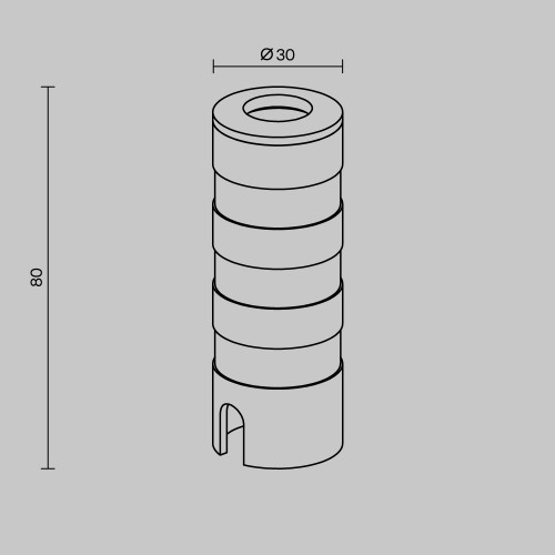 Уличный встраиваемый светильник  Maytoni Outdoor Vent O516DL-L3S3K