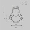 Встраиваемый светильник Technical DL116-10W-4K-B