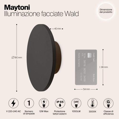 Архитектурная подсветка  Maytoni Outdoor Wald O420WL-L12GF