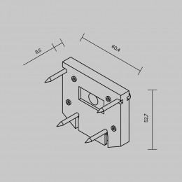 Комплектующие для встраиваемой трековой системы Technical TRA034D-EC-422B