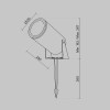 Ландшафтный светильник  Maytoni Outdoor Bern O050FL-L30W3K