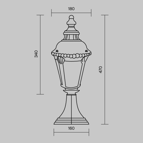 Ландшафтный светильник  Maytoni Outdoor Goiri O029FL-01BZ