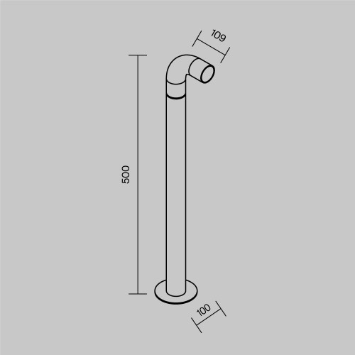 Ландшафтный светильник  Maytoni Outdoor Sleek O477FL-L2GF3K