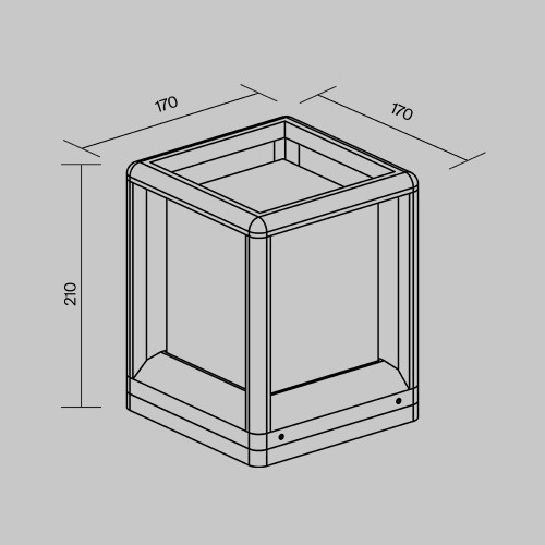 Ландшафтный светильник  Maytoni Outdoor Trim O455FL-01GF1