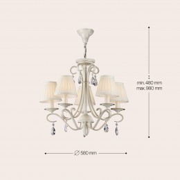 Люстра Maytoni Brionia ARM172-05-G