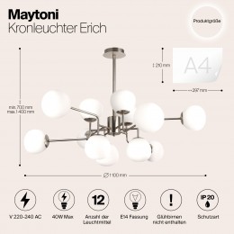 Люстра Maytoni Erich MOD221-PL-12-N